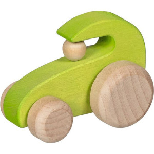 Auto - Traktor zelený dřevěný Petits Pilotes (Goki)