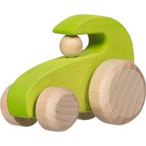 Auto - Traktor zelený dřevěný Petits Pilotes (Goki)
