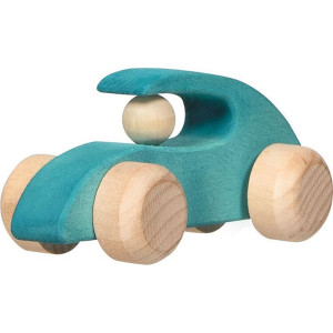 Auto - Závodní tyrkys dřevěné Petits Pilotes (Goki)