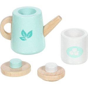 Nádobí dětské - Čajový set, Dřevěný pastelový (Goki)