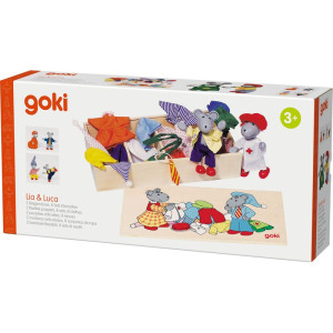 Panenky do domečku - Myšky s 8 oblečky (Goki)