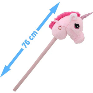 Koňská hlava na tyči - Hobby horse jednorožec se zvukem (Toybox)