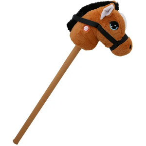 Koňská hlava na tyči - Hobby horse hnědák se zvukem (Toybox)