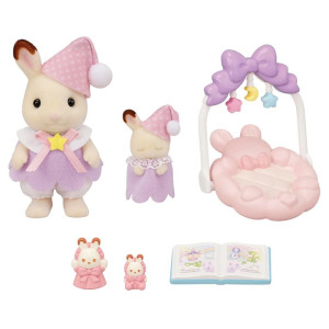 Sylvanian Families - Set, Chocolate králíčci spící sourozenci