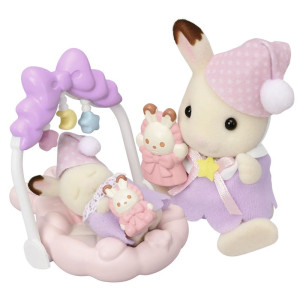 Sylvanian Families - Set, Chocolate králíčci spící sourozenci