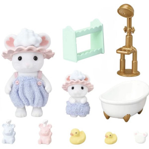 Sylvanian Families - Set, Marshmallow bublinková koupel