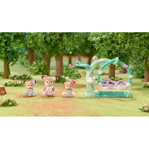 Sylvanian Families - Set, Jelínci na květinové houpačce