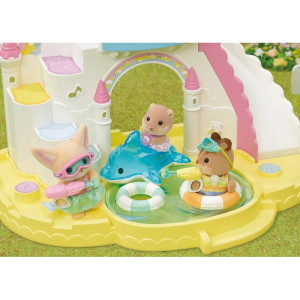 Sylvanian Families - Set, Zábava u bazénu Baby Trio