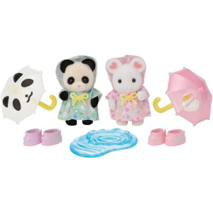 Sylvanian Families - Set, Procházka v dešti Baby Duo