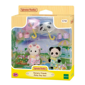 Sylvanian Families - Set, Procházka v dešti Baby Duo