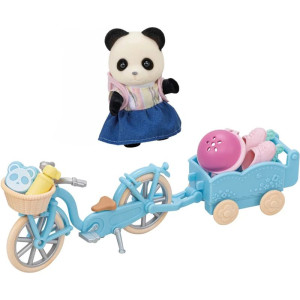 Sylvanian Families - Set, Panda a cyklo-bruslařský set