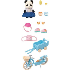 Sylvanian Families - Set, Panda a cyklo-bruslařský set