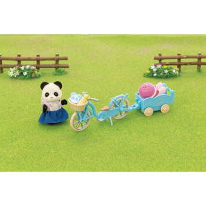Sylvanian Families - Set, Panda a cyklo-bruslařský set