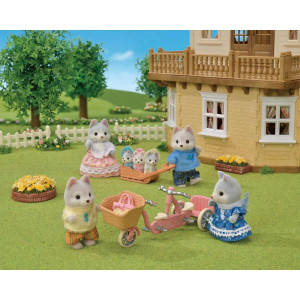 Sylvanian Families - Set, Tandemové kolo pro Husky sourozence