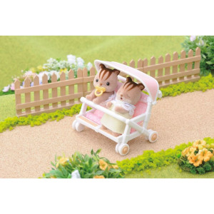 Sylvanian Families - Výbava, Kočárek pro dvojčata