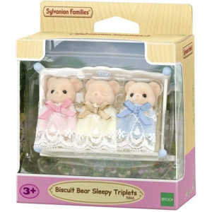 Sylvanian Families - Set, Sušenkoví medvídci trojčata v kolébce