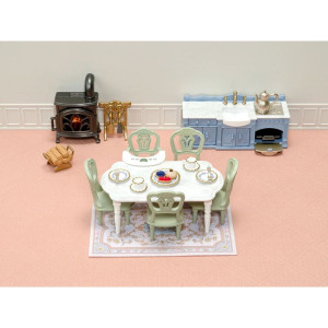 Sylvanian Families - Nábytek, Jídelna elegantní s krbem