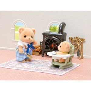 Sylvanian Families - Nábytek, Jídelna elegantní s krbem