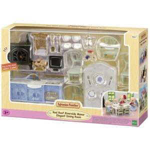 Sylvanian Families - Nábytek, Jídelna elegantní s krbem