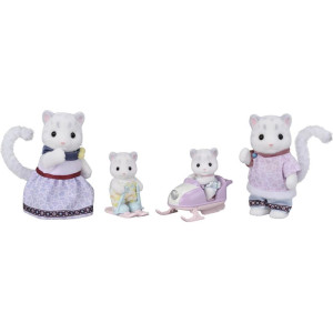Sylvanian Families - Rodina levhartů sněžných, 4ks