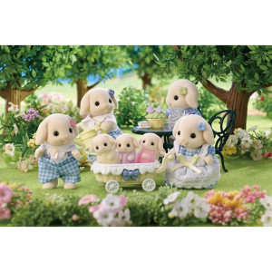 Sylvanian Families - Rodina králíků Flora, 5ks