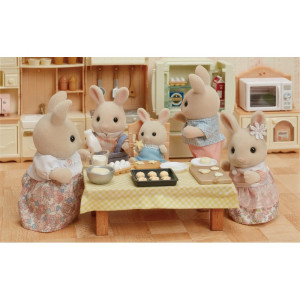 Sylvanian Families - Rodina králíků mléčných, 4ks