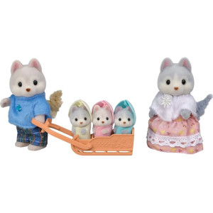Sylvanian Families - Rodina pejsků Husky, 5ks