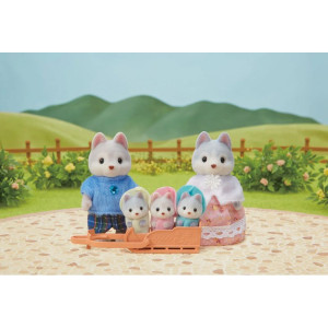 Sylvanian Families - Rodina pejsků Husky, 5ks