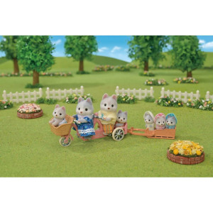 Sylvanian Families - Rodina pejsků Husky, 5ks