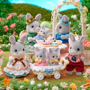 Sylvanian Families - Rodina králíků bavlníkových (40. výročí), 7ks