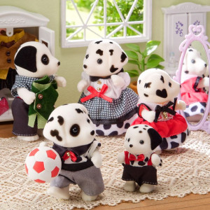 Sylvanian Families - Rodina dalmatínů (40. výročí), 5ks