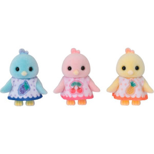 Sylvanian Families - Rodina ptáčků citrusových, 4ks