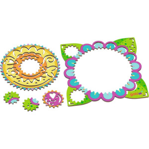Kreslení - Spirograf Mandala dřevěný (Goki)