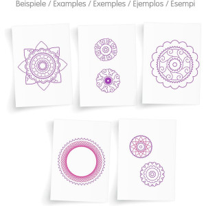 Kreslení - Spirograf Mandala dřevěný (Goki)
