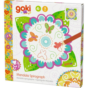 Kreslení - Spirograf Mandala dřevěný (Goki)