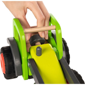 Auto - Dřevěný traktor s vlečkou, 45cm (Goki)