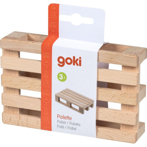 Paleta dřevěná - Na hraní s jeřáby a vozíky (Goki)