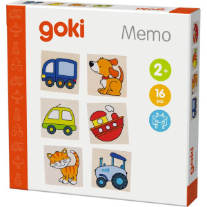 Pexeso - Moje první dřevěné, 16ks (Goki)