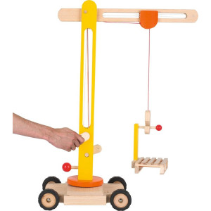 Jeřáb - Otočný dřevěný, výška 64cm (Goki)
