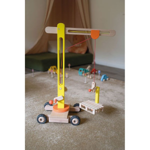 Jeřáb - Otočný dřevěný, výška 64cm (Goki)