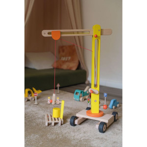 Jeřáb - Otočný dřevěný, výška 64cm (Goki)