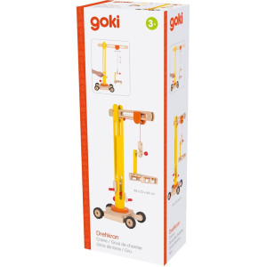 Jeřáb - Otočný dřevěný, výška 64cm (Goki)