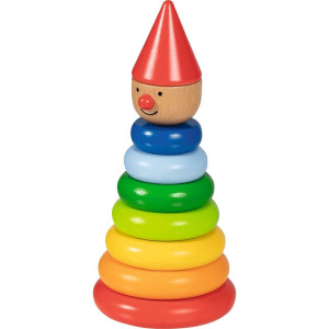Skládačka s kroužky - Pyramida magnetická panák (Goki)