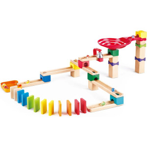 Kuličková dráha - Dřevěná Crazy Rollers, 50 dílů (Hape)