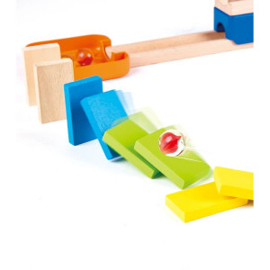 Kuličková dráha - Dřevěná Crazy Rollers, 50 dílů (Hape)