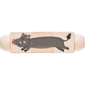 Hračka do ruky - Otáčecí kubus lesní zvířata (Woody)