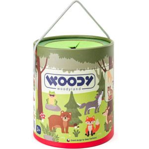 Didaktická hra - Hmatová, Tajemný kyblík Lesní zvířata (Woody)