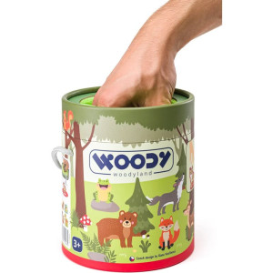 Didaktická hra - Hmatová, Tajemný kyblík Lesní zvířata (Woody)
