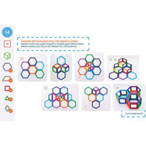 Magformers - Box Geometrie 3 CZ, 123 dílků