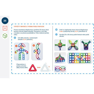 Magformers - Box Geometrie 3 CZ, 123 dílků